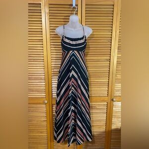 70s vintage • Striped, flowy summer dress
